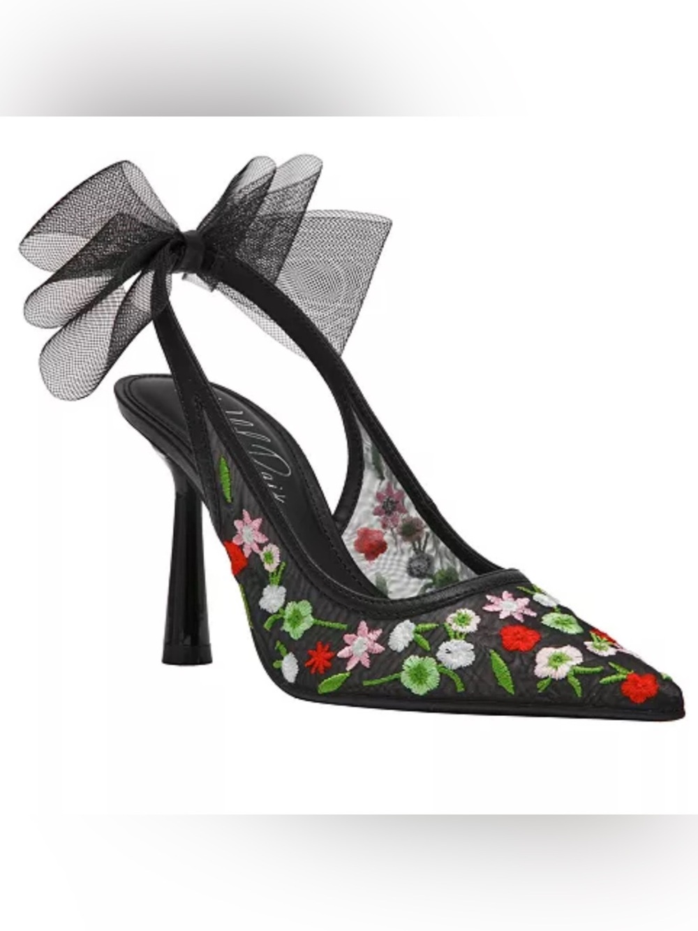 Wild Pair Mesh Floral Slingback Pumps
Size 8.5